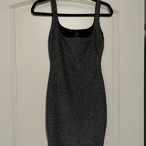 Windsor Black Dress with Silver Sparkles